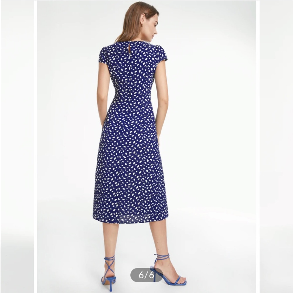 Ruche Midi Slit Dress